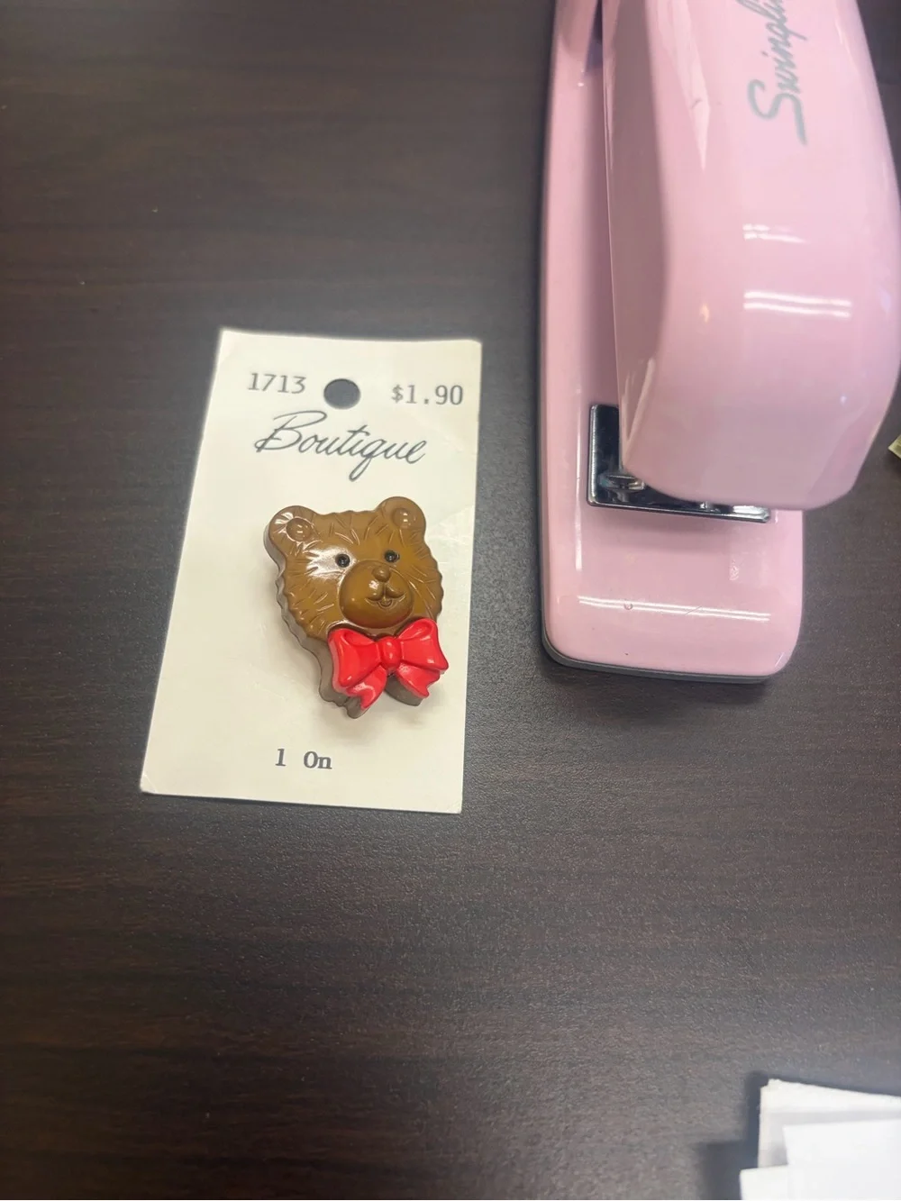 Vintage Brown Bear charm Lansing Co. Girlhood core. Cute.